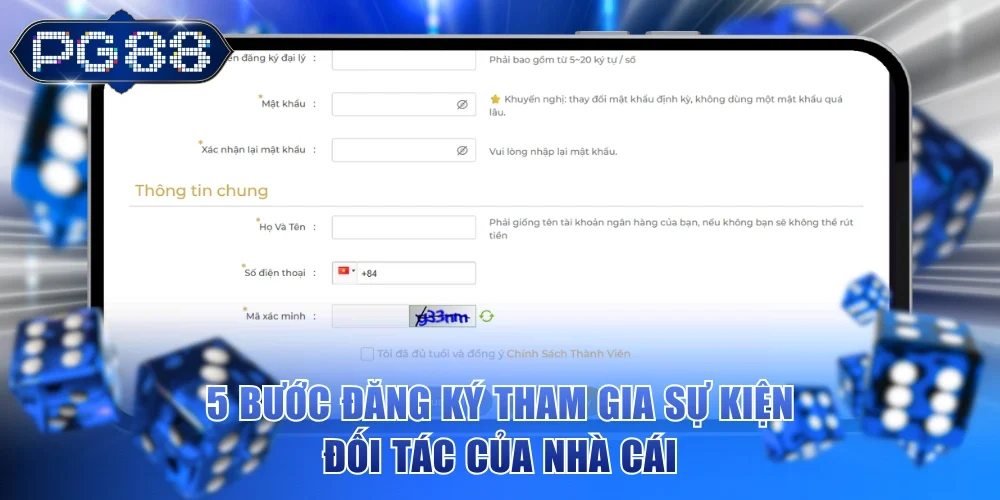 5 bước đăng ký tham gia sự kiện đối tác của nhà cái