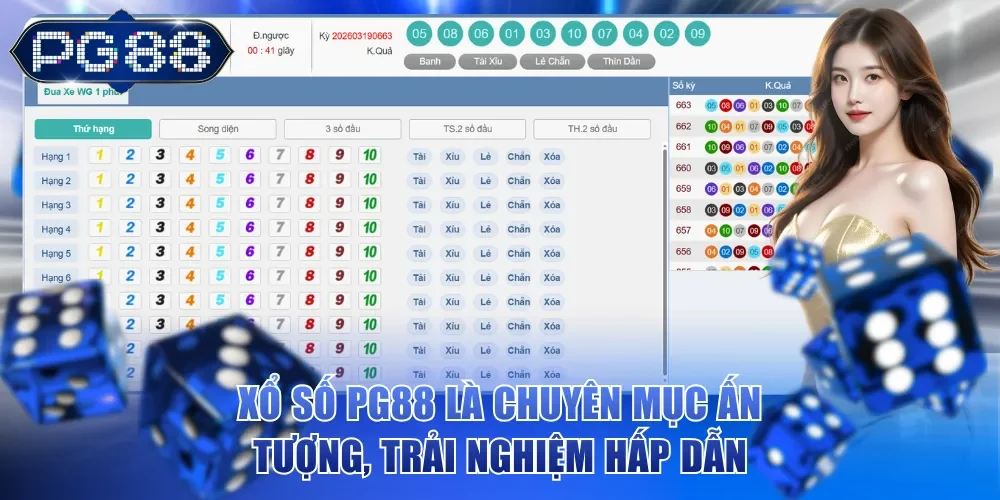 Xổ số PG88 là chuyên mục ấn tượng, trải nghiệm hấp dẫn